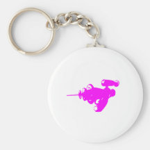 Raygun rosado llavero