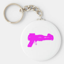Raygun rosado llavero personalizado