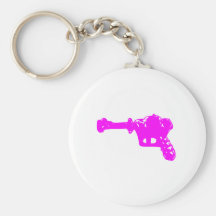 Raygun rosado llaveros personalizados