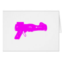 Raygun rosado tarjetas