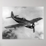 Rayo de la república P-47 Poster