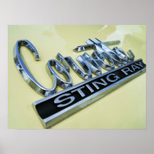 Rayo de Sting del Corvette Posters