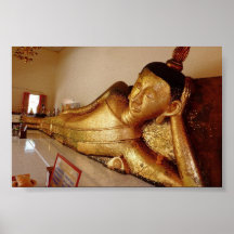 Rayong de descanso Buda Poster