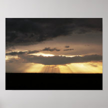 Rayos de la luz hermosos poster