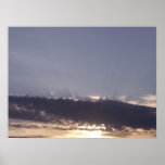 Rayos de Sun sobre las nubes de tormenta Impresiones
