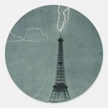 Rayos la torre Eiffel, 1902 Etiquetas