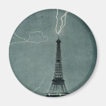 Rayos la torre Eiffel, 1902 Iman Para Frigorífico