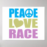 Raza del amor de la paz posters
