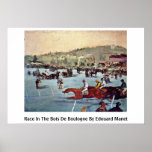 Raza en el Bois de Boulogne de Eduardo Manet Impresiones