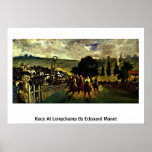 Raza en Longchamp de Eduardo Manet Impresiones