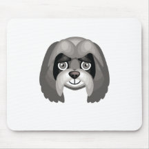 Raza (negra) del perro de Lasa Apso - mi oasis del Alfombrilla De Raton