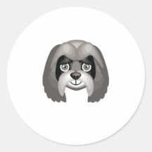 Raza (negra) del perro de Lasa Apso - mi oasis del Pegatina