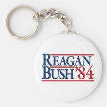 Reagan Bush 84 1984 campañas retras del vintage Llavero Personalizado