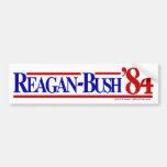 Reagan Bush 84 Etiqueta De Parachoque