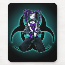 "Reagan" Cybergoth Mousepad de hadas radiactivo Alfombrillas De Raton