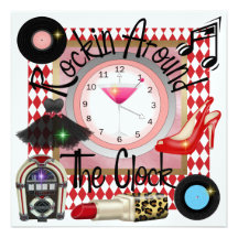 Real un fiesta de Rockin - SRF Invitaciones Personalizada