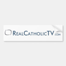 RealCatholicTV.com Pegatina De Parachoque