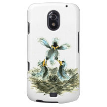Realización de la elevación, pájaros de Sumi-e Galaxy Nexus Fundas