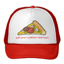 Rebanada de la pizza gorra