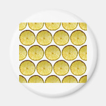 Rebanada del limón imanes para frigoríficos