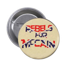 Rebeldes para el botón de McCain Pin