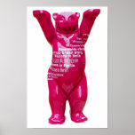 Recepción al oso de peluche de Berlín, parte poste Poster