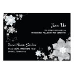 Recepción nupcial floral simple de diciembre (3.5x plantilla de tarjeta de negocio
