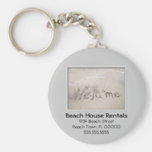Recepciones de los alquileres de la playa llaveros