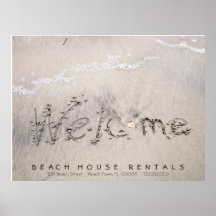Recepciones de los alquileres de la playa impresiones