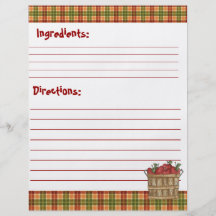 Receta de papel de tarjetas tarjetas publicitarias
