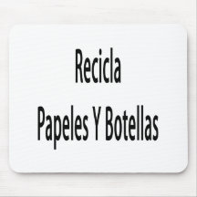 Recicla Papeles Y Botellas Tapete De Raton