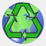 Recicle al pegatina