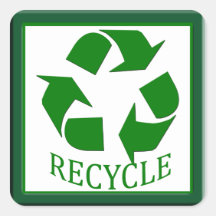 Recicle al pegatina
