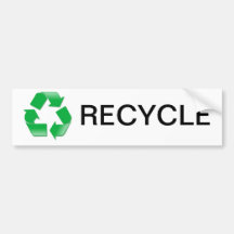 Recicle Bumpersticker Etiqueta De Parachoque