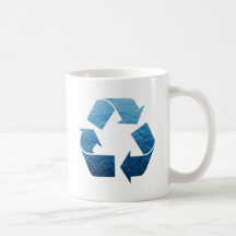 Recicle el agua taza