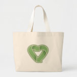 Recicle el corazón - grn bolsas de mano