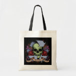 Recicle el cráneo w/Roses Bolsas