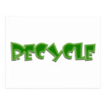 ¡Recicle el diseño verde! Postales