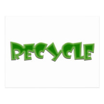 ¡Recicle el diseño verde! Postales