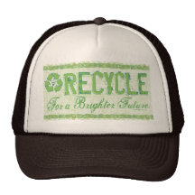 Recicle el engranaje del Día de la Tierra Gorros Bordados