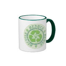 Recicle el engranaje del Día de la Tierra Tazas De Café