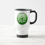 Recicle el logotipo con las bicicletas tazas