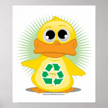 Recicle el pato posters