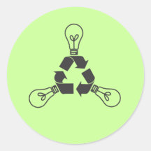 Recicle el poder etiqueta