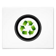 recicle el símbolo en circle.png negro fotografías  