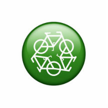 Recicle el verde esculturas fotográficas