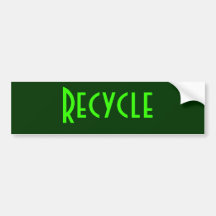 Recicle Etiqueta De Parachoque