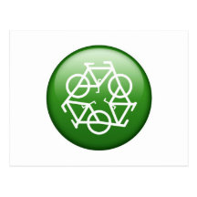 Recicle la bici tarjetas postales