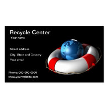 Recicle la tarjeta de visita de centro
