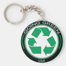 Recicle los E.E.U.U. Llavero Personalizado